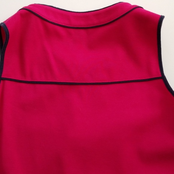 Final: Merona Collection Pink/Navy Dress, Size M - Picture 3 of 6